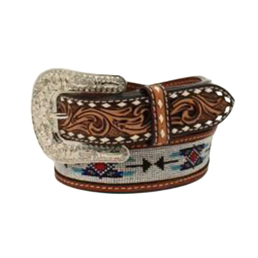 Angel Ranch Women's Tooled & Beaded Belt