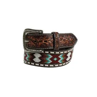 ARIAT Beaded & Tooled Belt