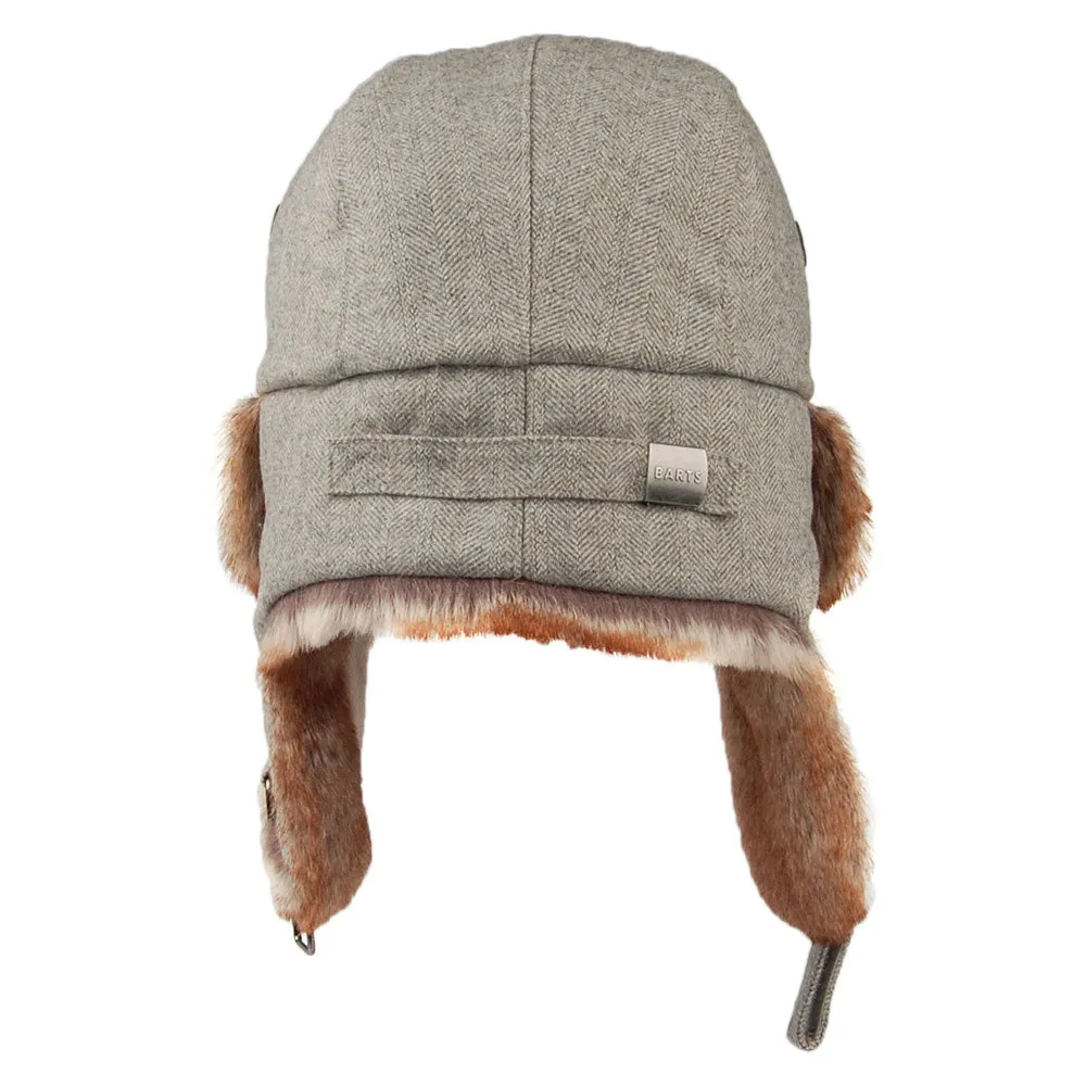 Barts Hats Kamikaze Herringbone Trapper Hat - Grey