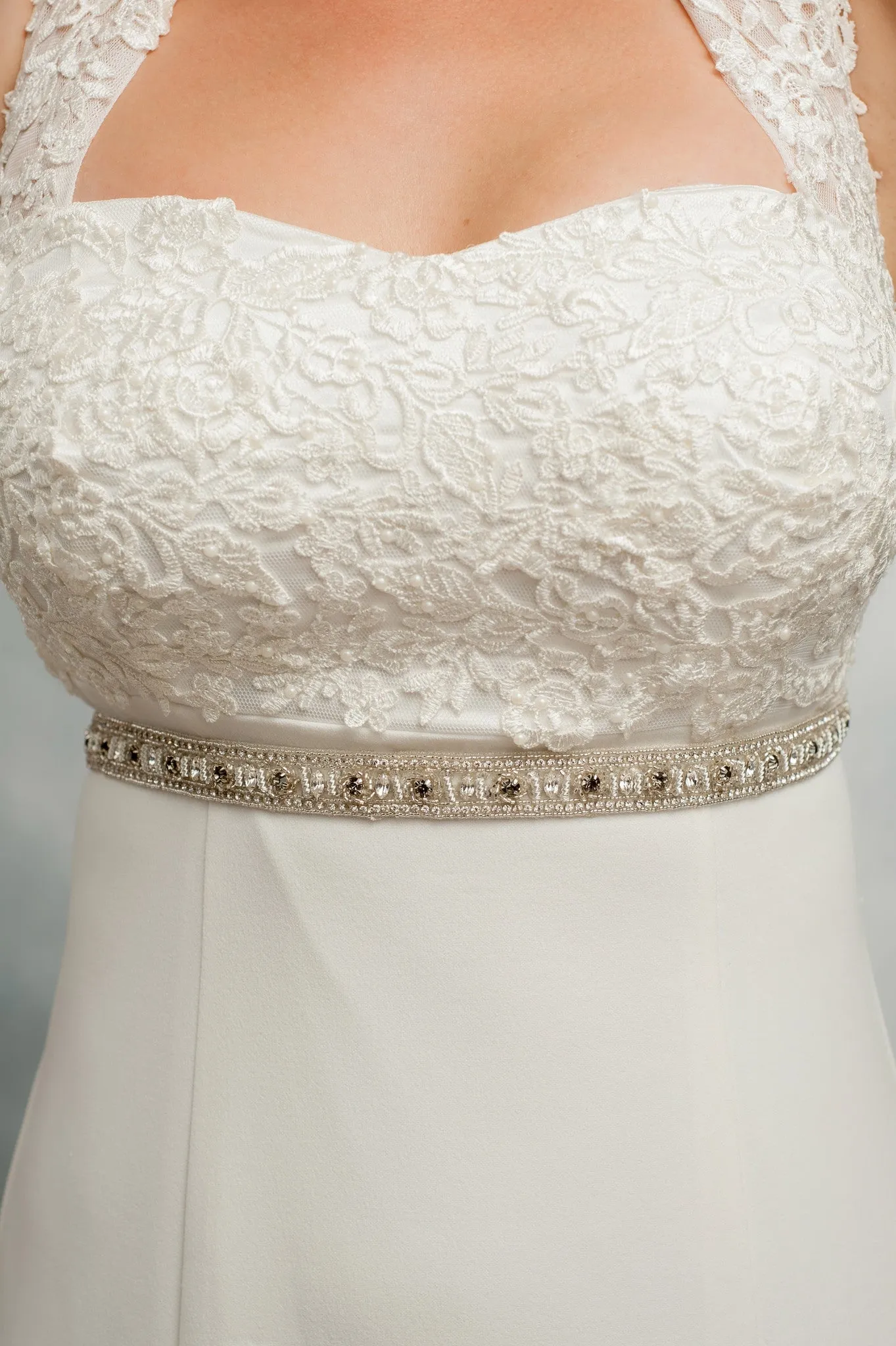 Black crystal wedding sash SB170668