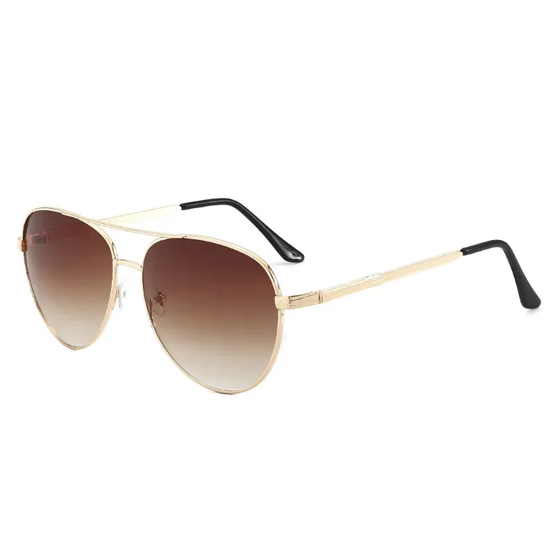 Classic Vintage Metal New Driving Sunshade Outdoor Sports Ellipse Eyewear Sunglasses