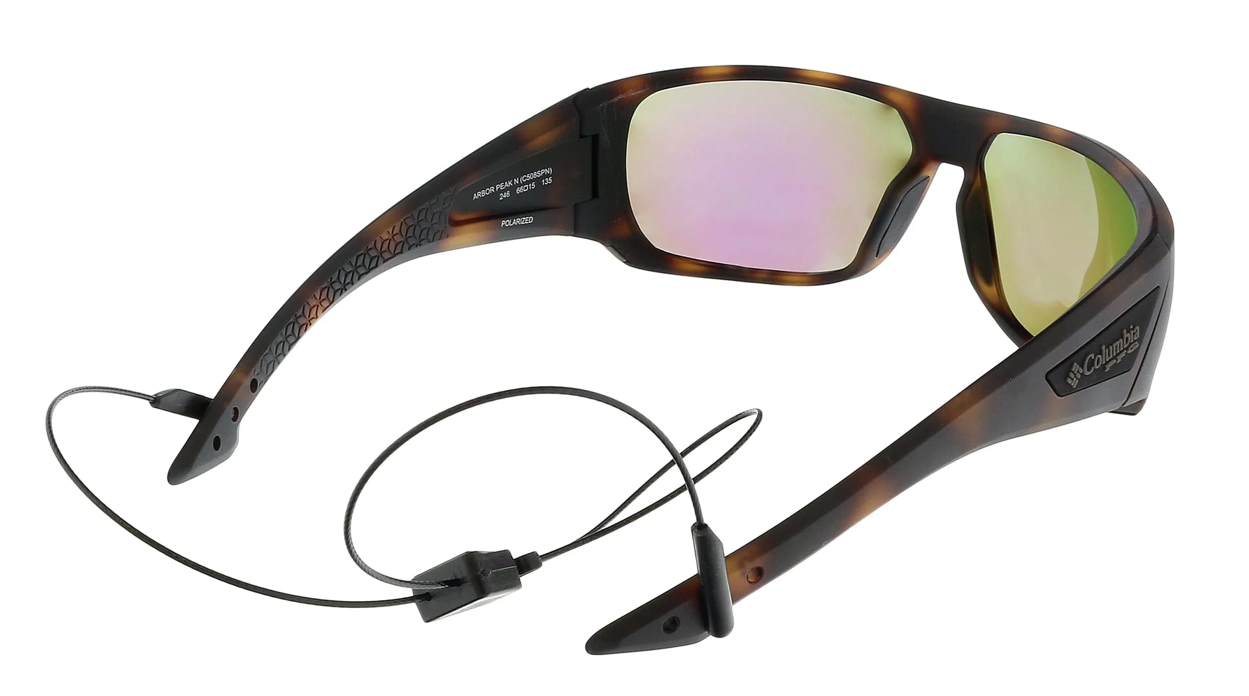 COLUMBIA  C508SPN ARBOR PEAK N 246 Matte Tortoise/Green Oval Sports Sunglasses