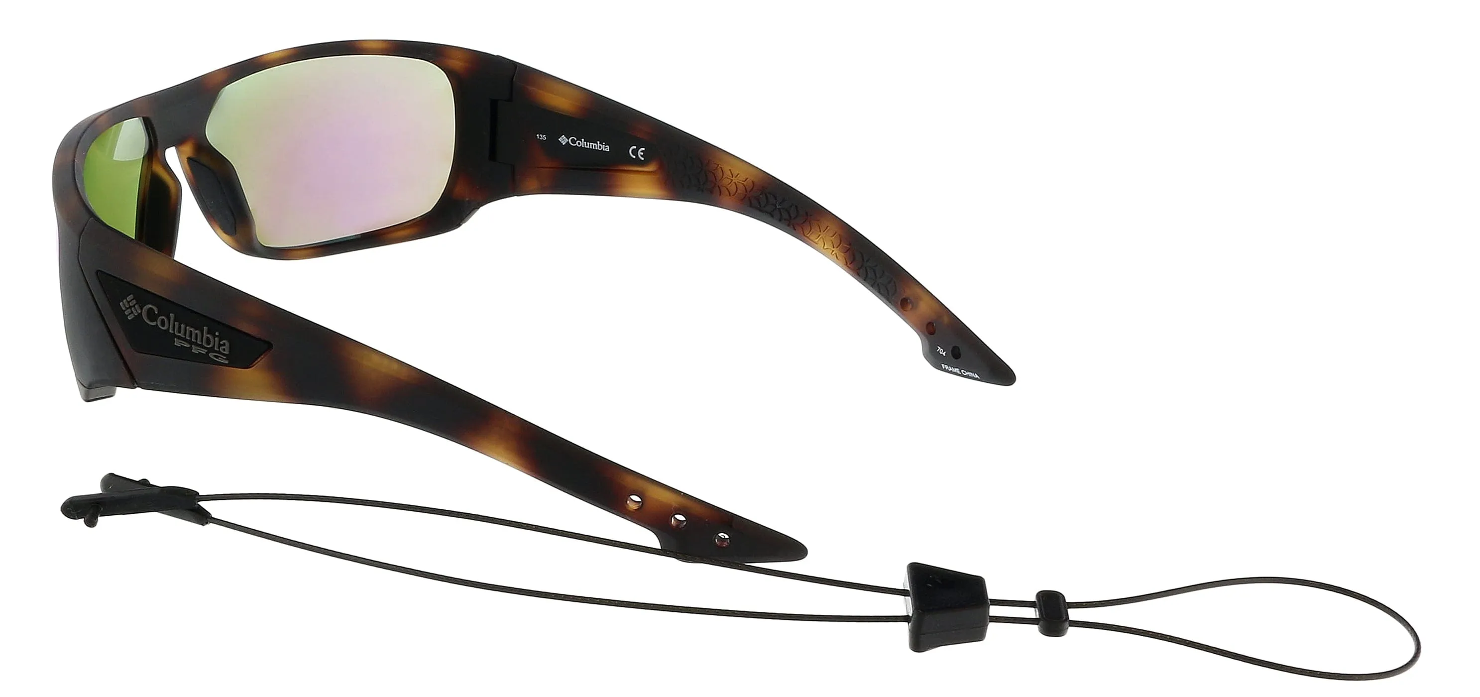 COLUMBIA  C508SPN ARBOR PEAK N 246 Matte Tortoise/Green Oval Sports Sunglasses