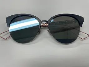 DIOR AMACLUB 0FBXA4 Blue/Black Round Sunglasses