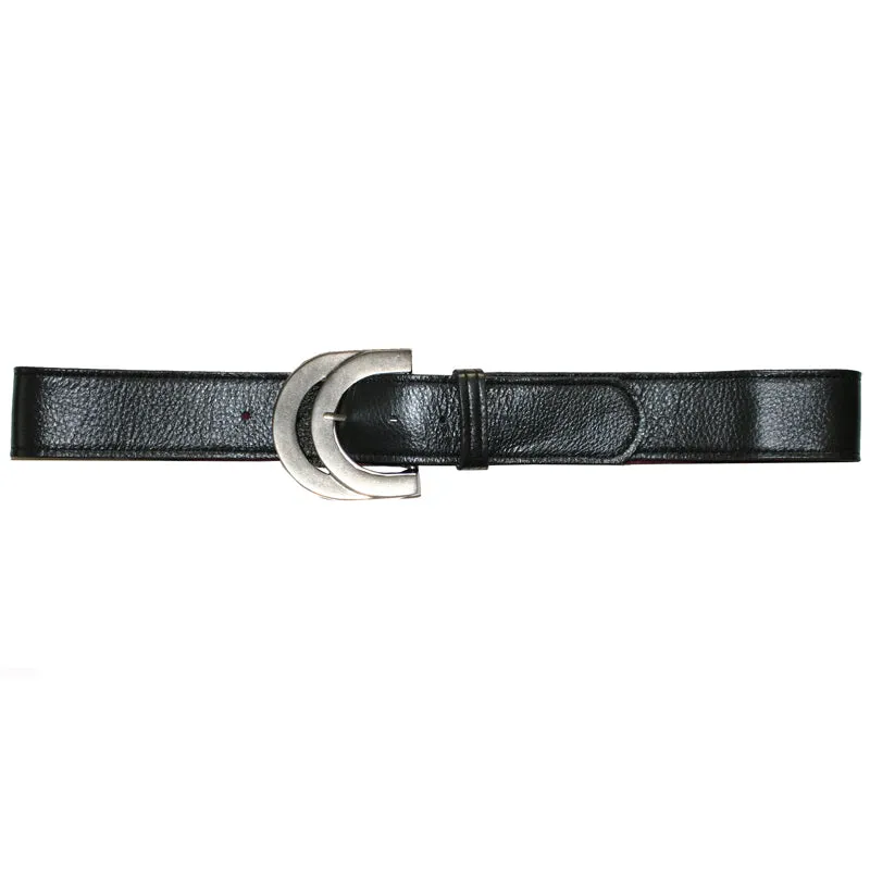 Double Half-Circle  - Black