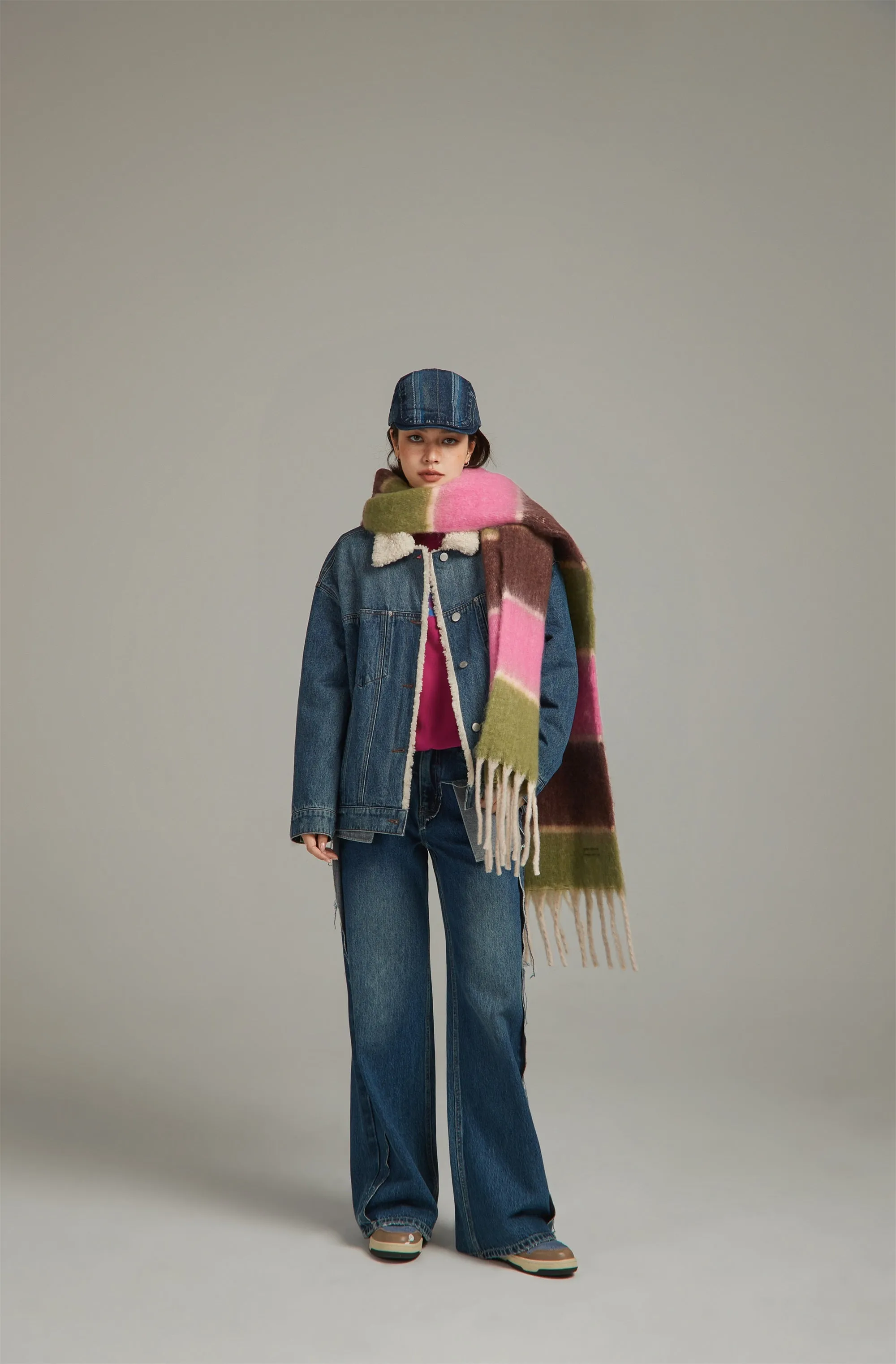 Fringe Stripe Muffler