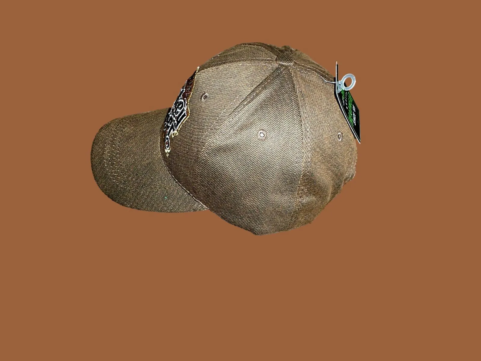 HARDCORE WHISKEY BIKER PREMIUM OILSKIN 6 PANEL CAP EMBROIDERED BIKER HAT
