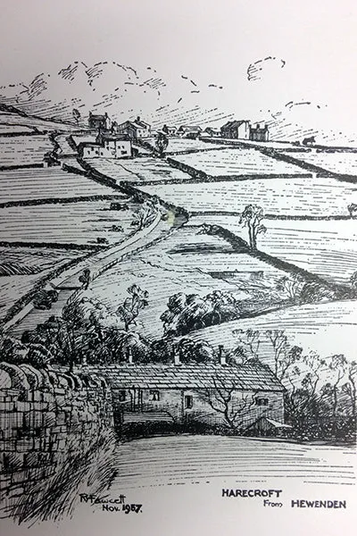 Harecroft From Hewenden Canvas Print