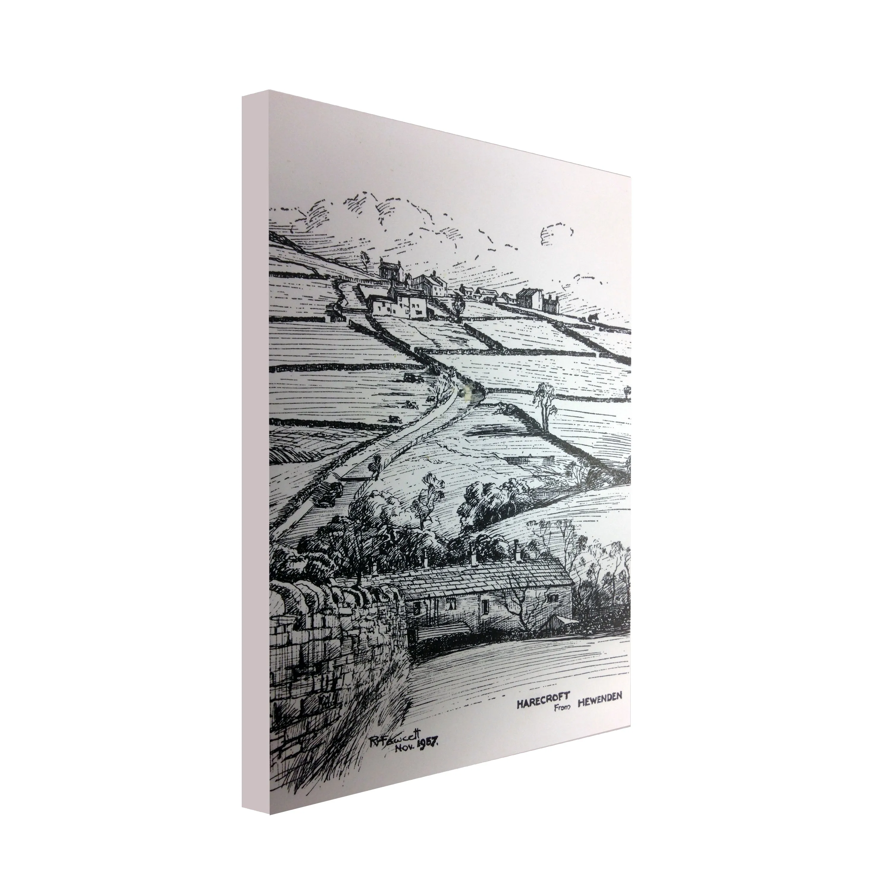 Harecroft From Hewenden Canvas Print