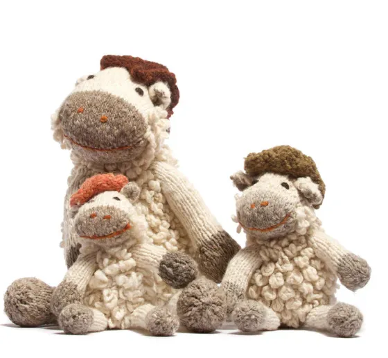 Knitted Sheep with Hat