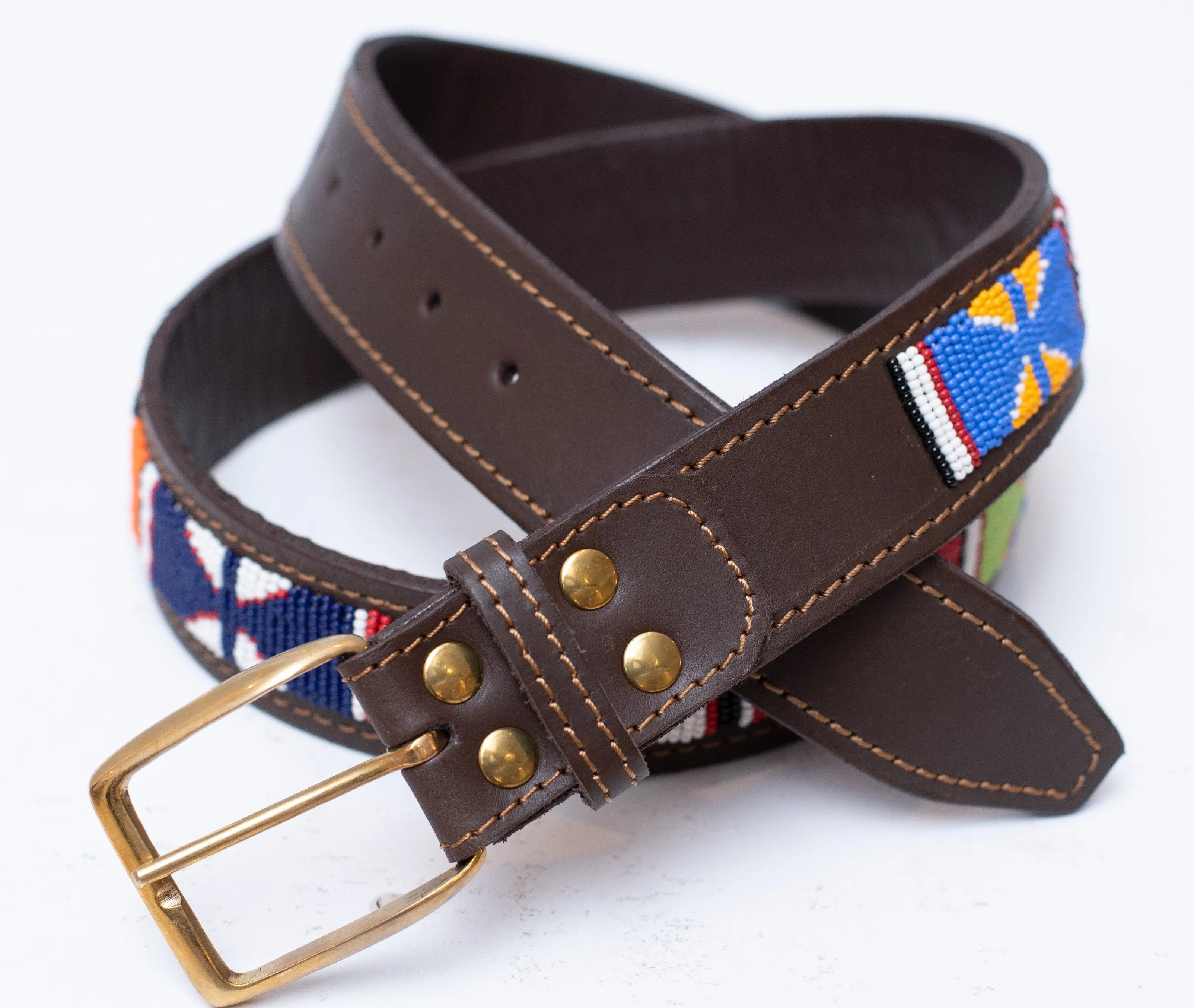 Lamu Leather Belt Stitched