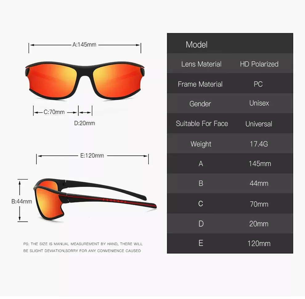 Men's Polarized Sunglasses Sports Sunglasses Dustproof Glasses Cycling Glasses To The Spot Motorcycle Running Fishing