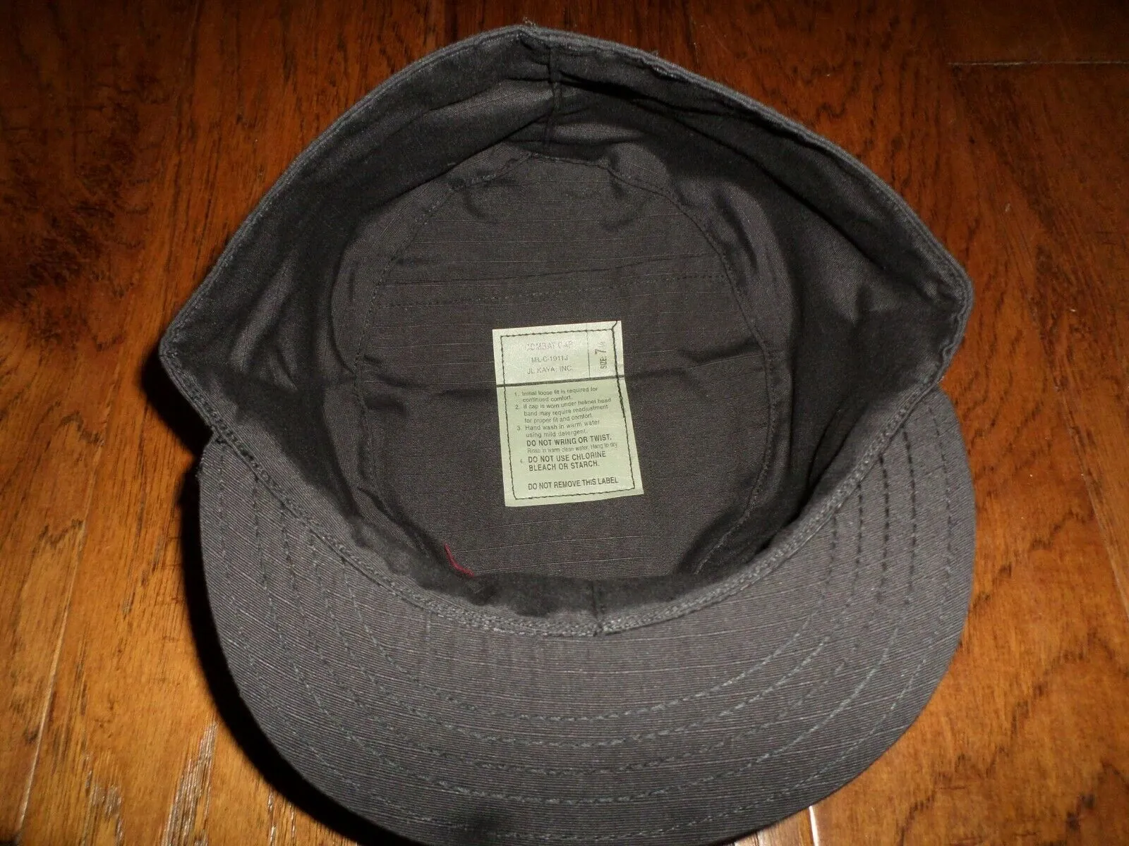 Military Army Style Black Combat BDU Hat BDU Cap New 100% Cotton Rip-Stop