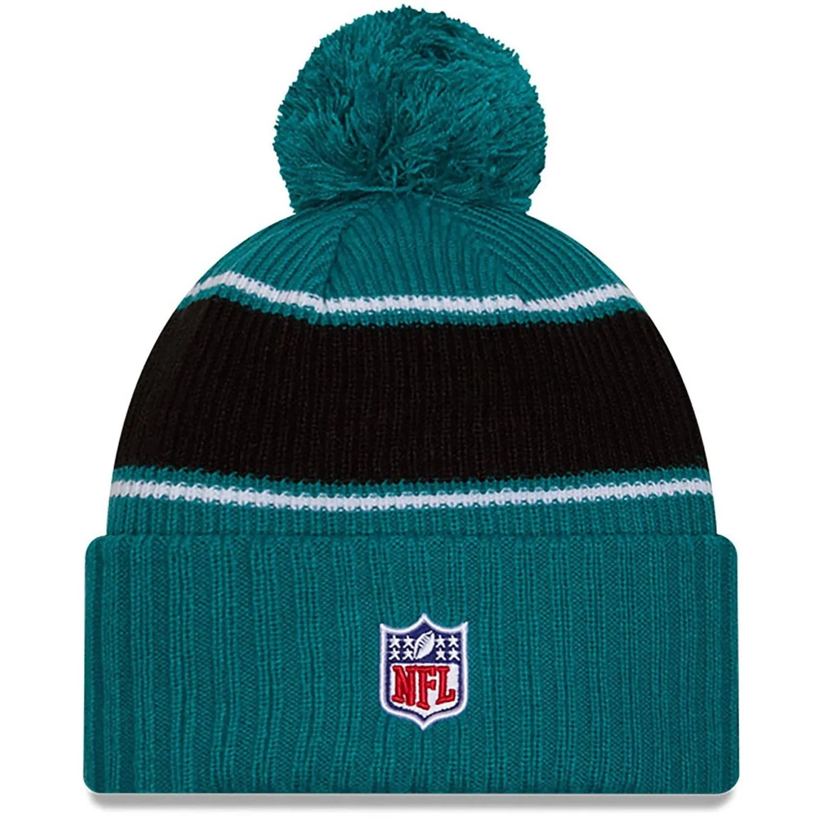New Era Mens Knits Jacksonville Jaguars Bobble Hat - Turquoise