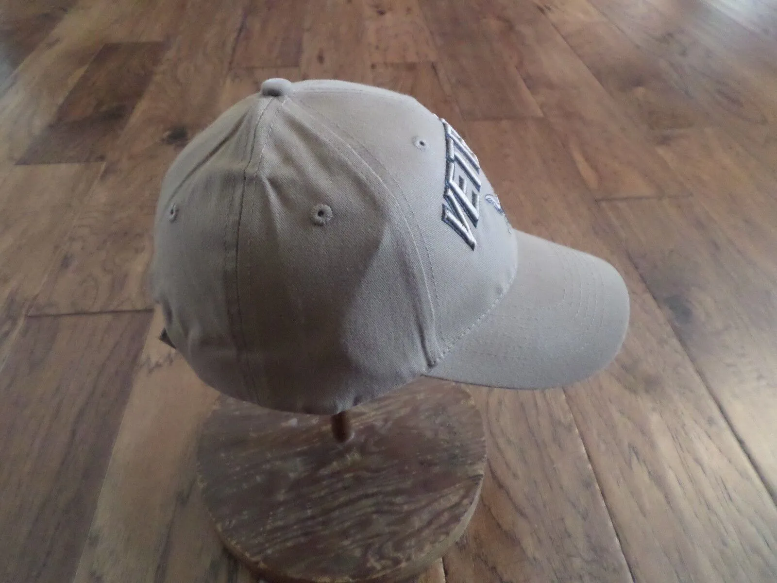 NEW U.S NAVY VETERAN COYOTE BROWN HAT 3D EMBROIDERED RAISED LETTERS BALL CAP