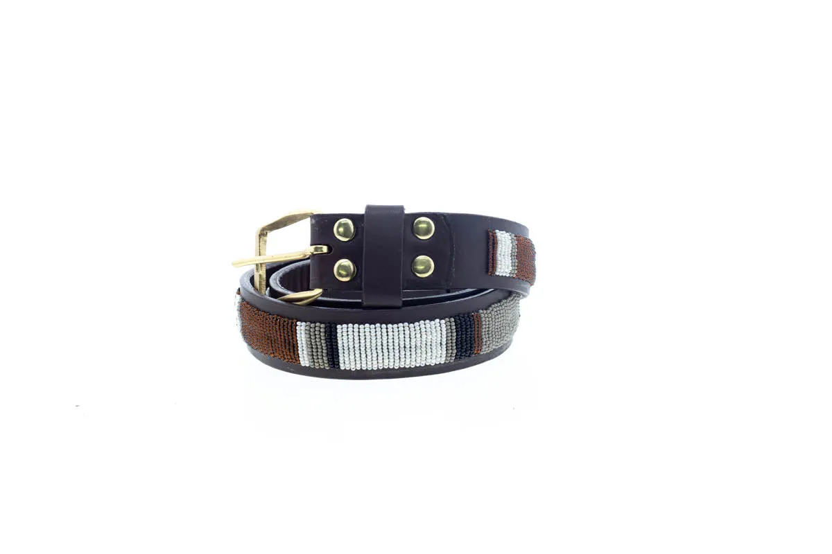 Oryx Earth Maasai Beaded Belt 1.25in