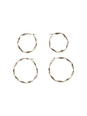 PCALLY Earrings - Gold Colour