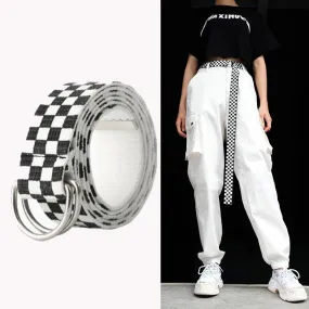 Plaid Checkered Belt