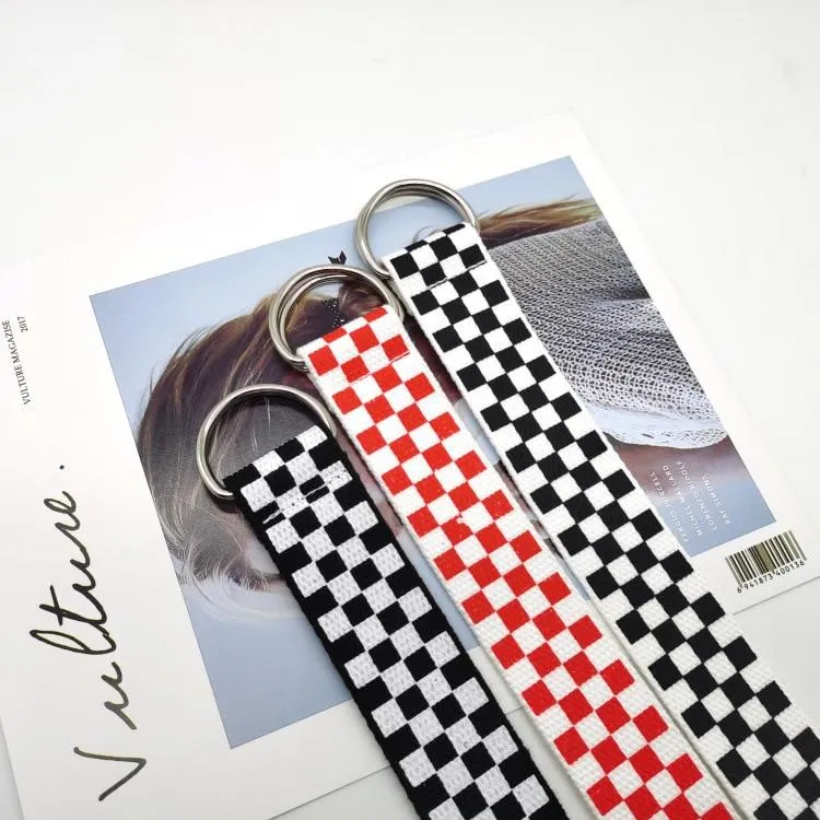 Plaid Checkered Belt