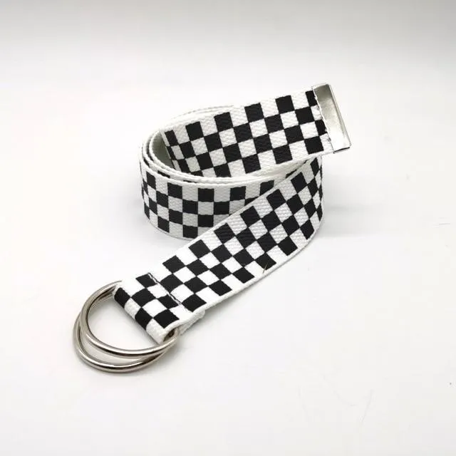 Plaid Checkered Belt