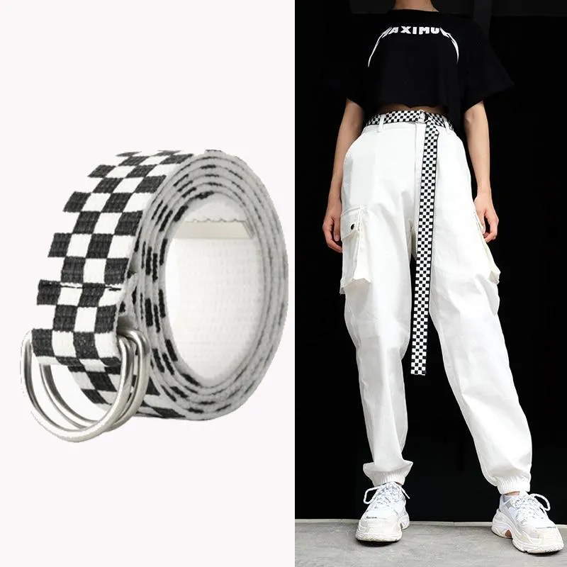 Plaid Checkered Belt