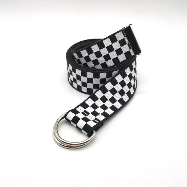 Plaid Checkered Belt