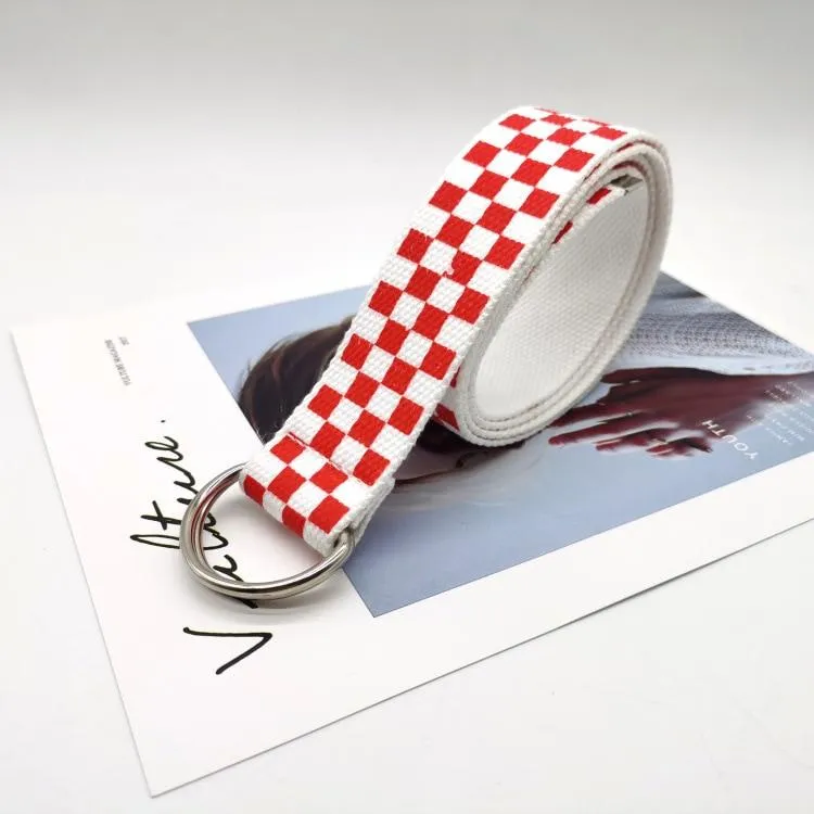 Plaid Checkered Belt