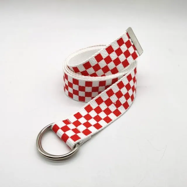 Plaid Checkered Belt