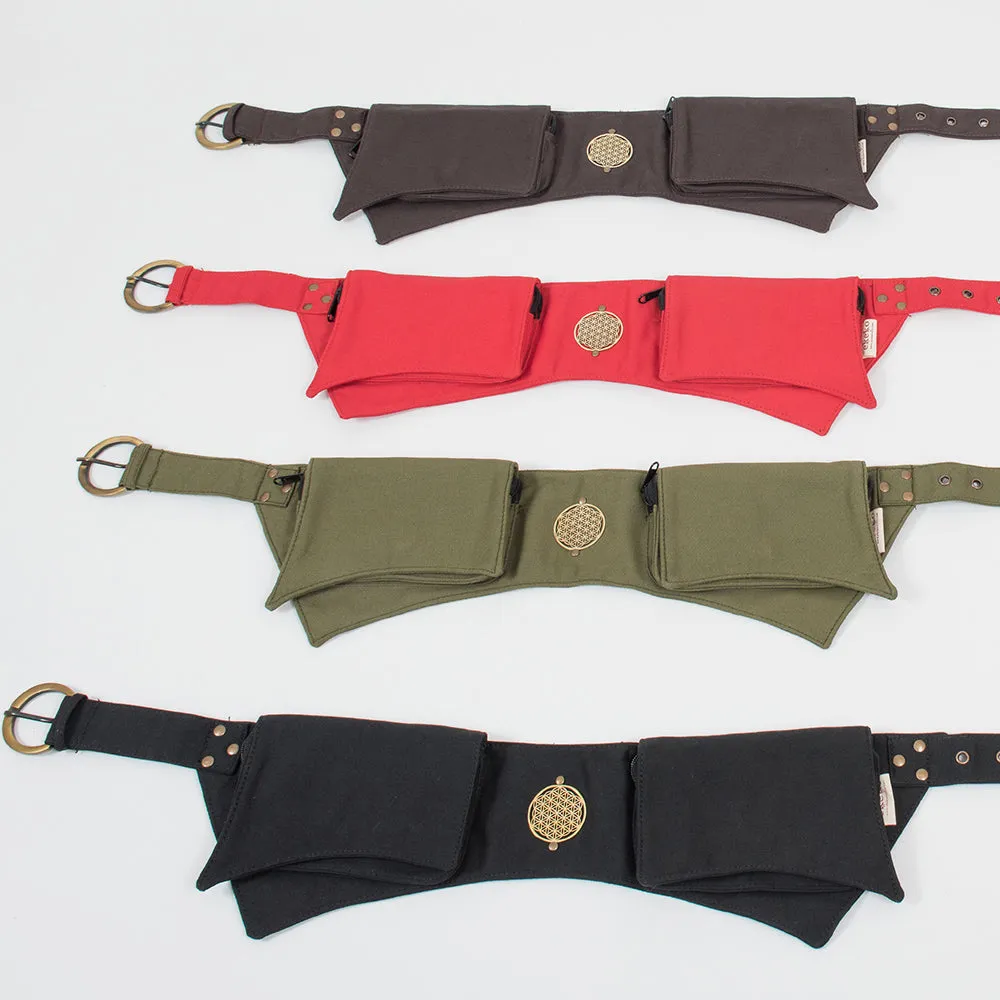 Plain Double Pocket Belt