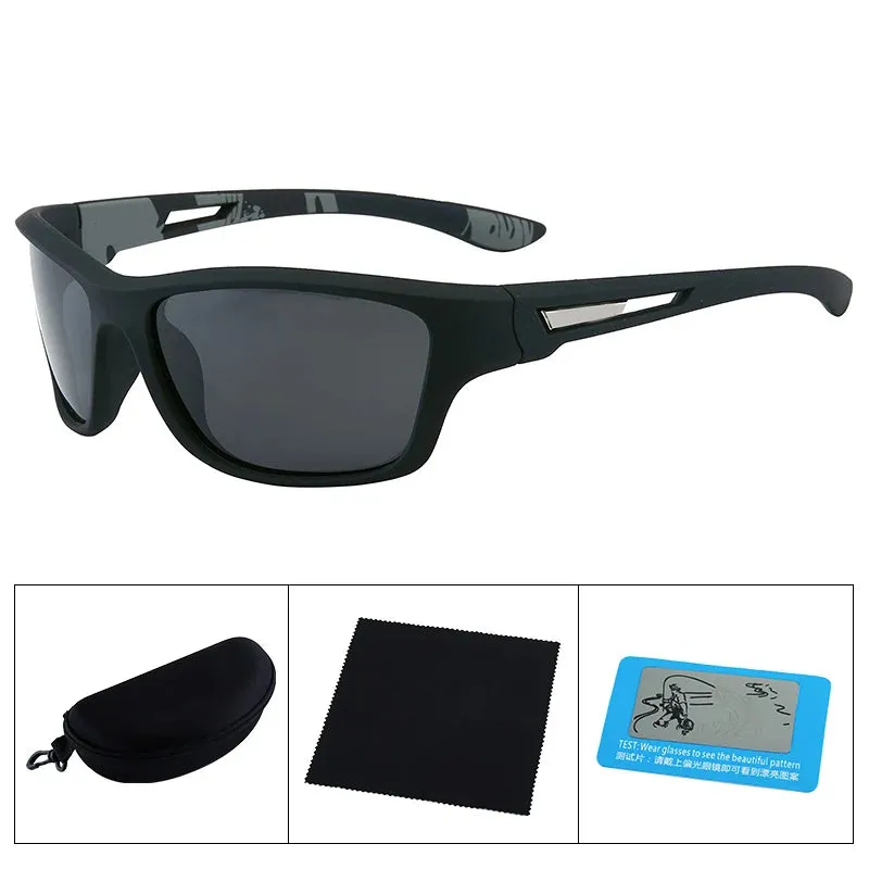 Polarized Sports Sunglasses with UV400 Protection and Comfort