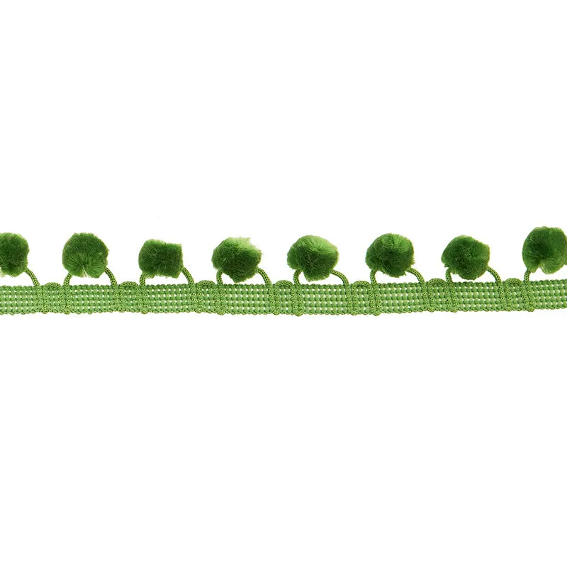 PomPom Fringe - Green 1-1/8"