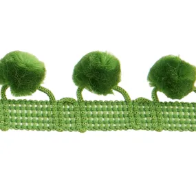 PomPom Fringe - Green 1-1/8"