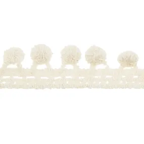 PomPom Fringe - Natural 1/2"