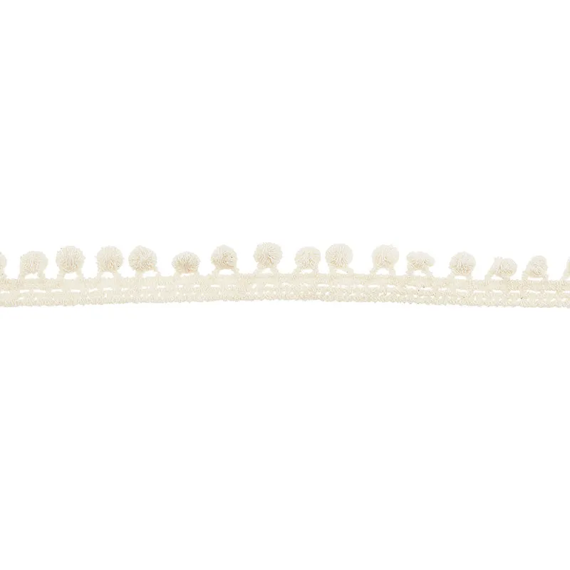 PomPom Fringe - Natural 1/2"