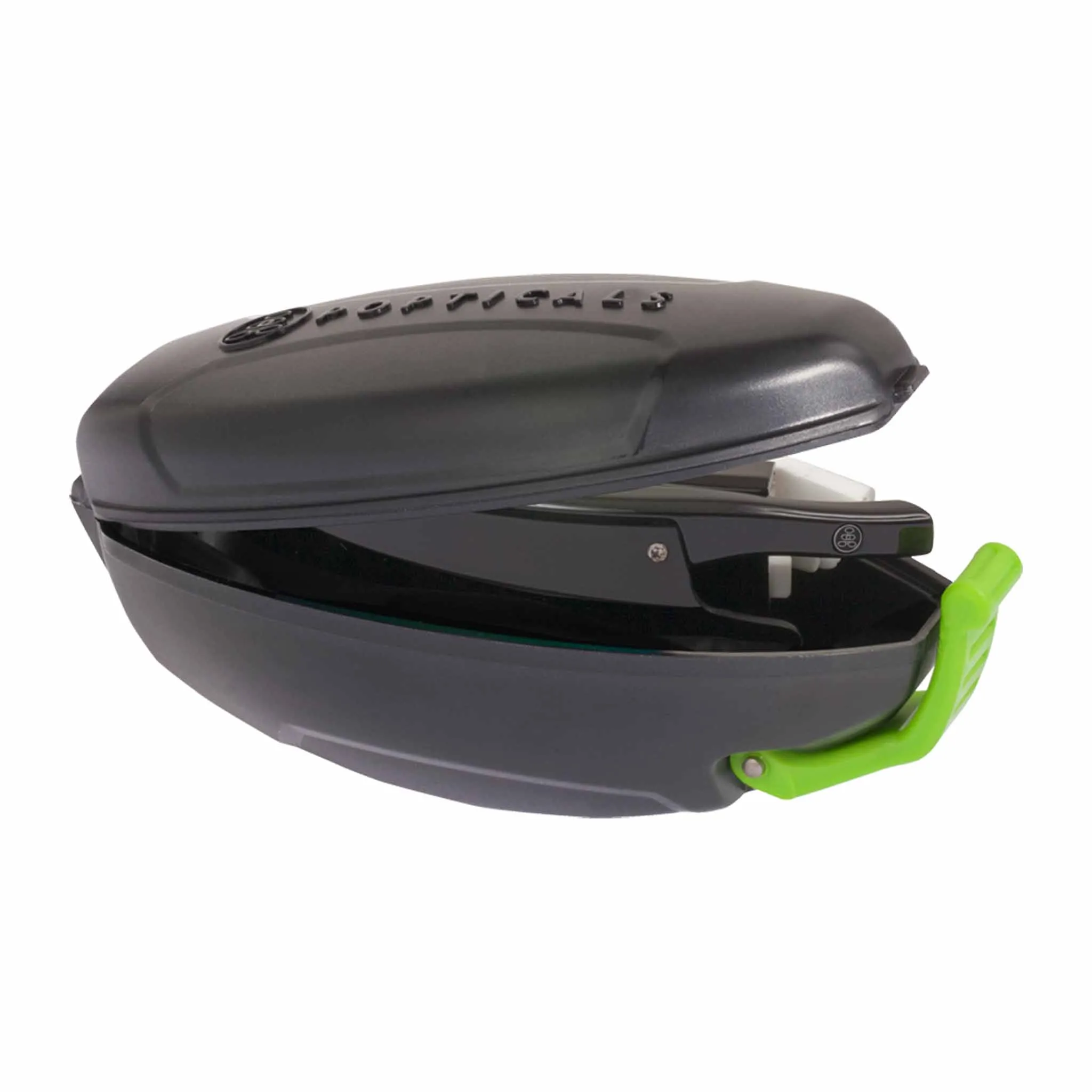 POPEDGE | Polarized, Gloss Black/White, Gray Lens, Small