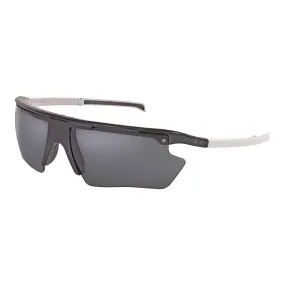 POPEDGE | Polarized, Gloss Black/White, Gray Lens, Small