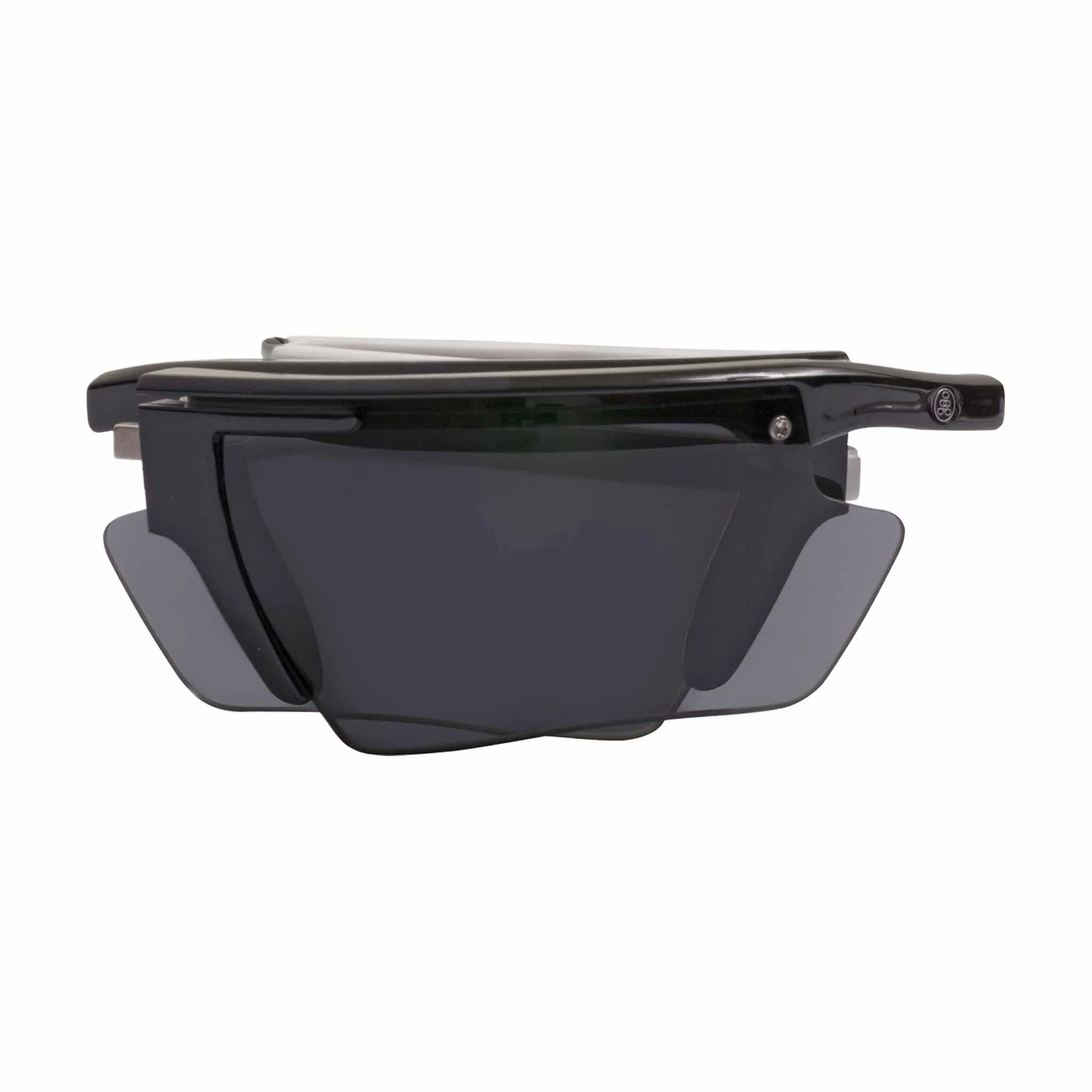 POPEDGE | Polarized, Gloss Black/White, Gray Lens, Small