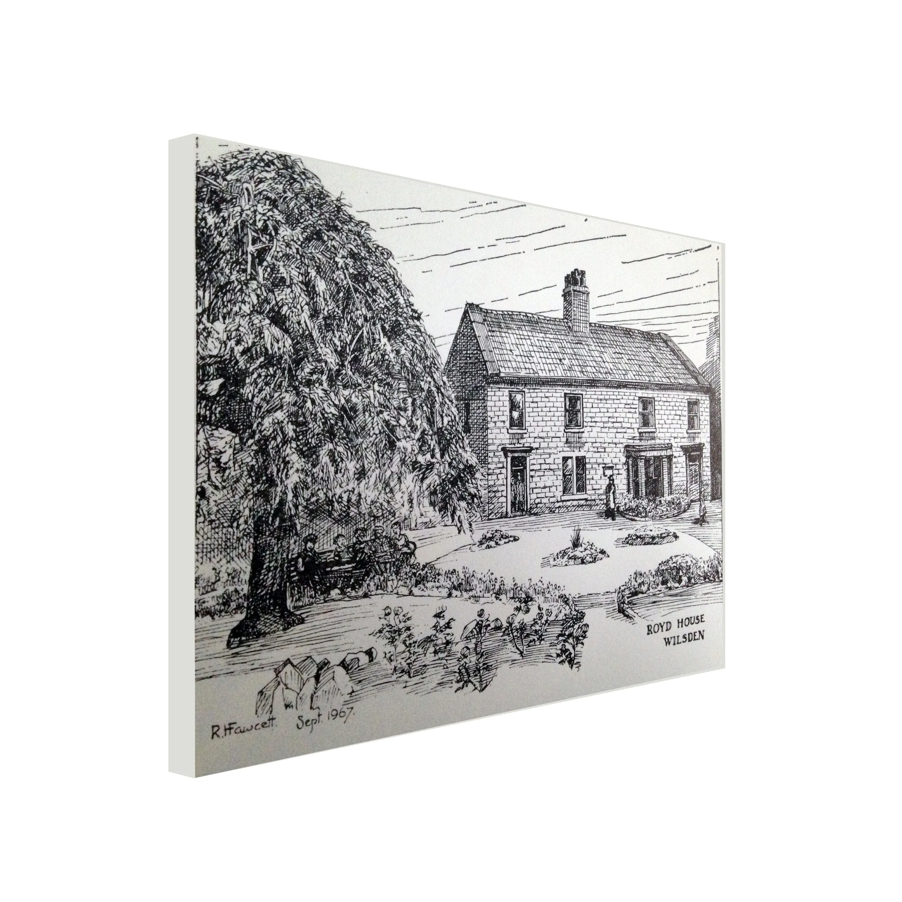 Royd House and Wilsden Park Canvas Print