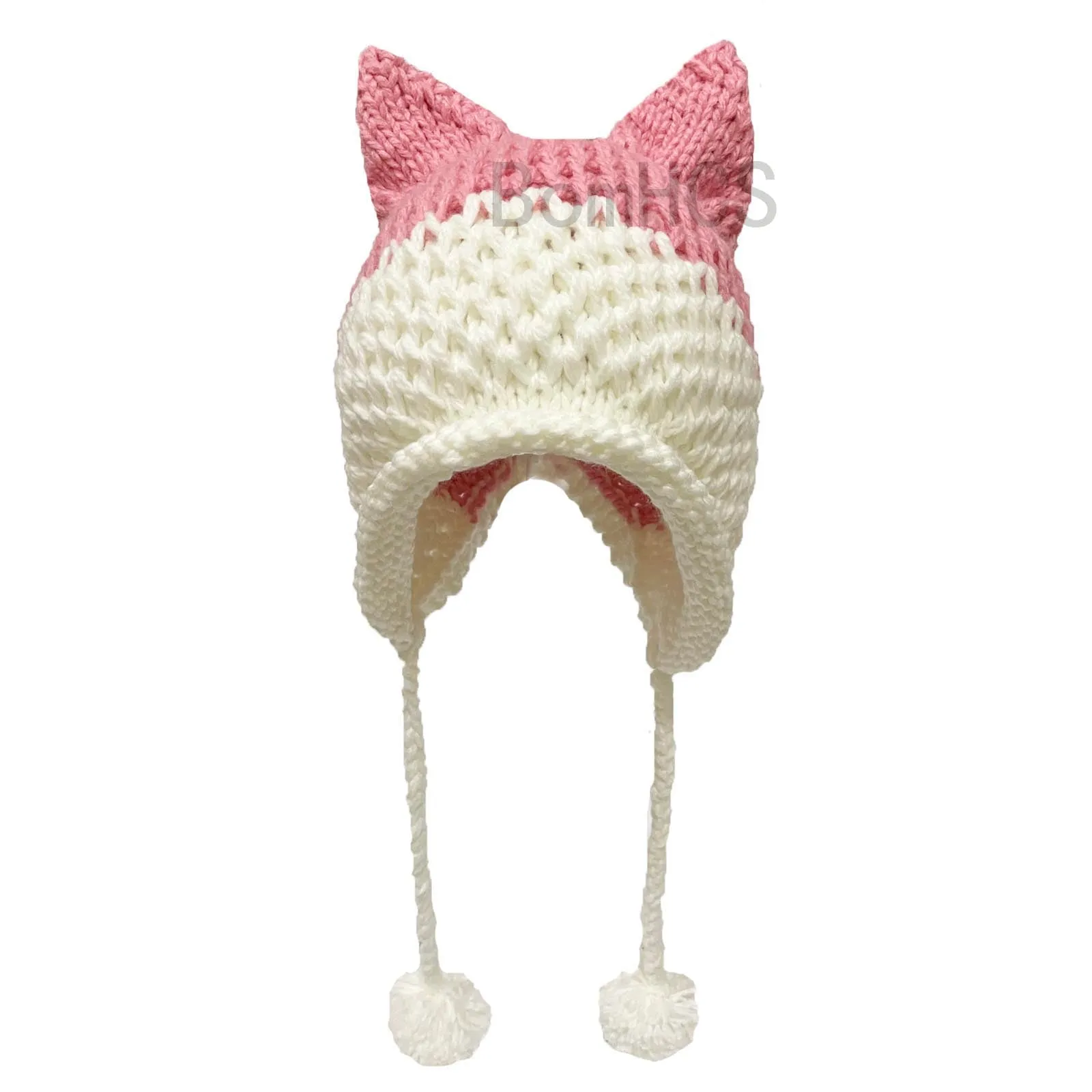 So Cute Fox Ears Beanie - 100% Handmade Knit Hat - lots of choices