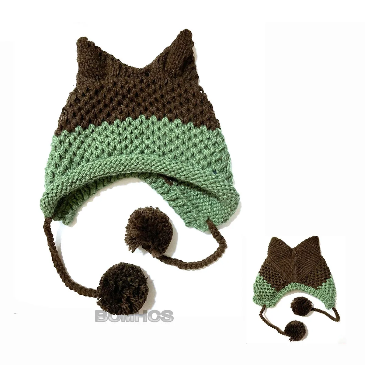 So Cute Fox Ears Beanie - 100% Handmade Knit Hat - lots of choices
