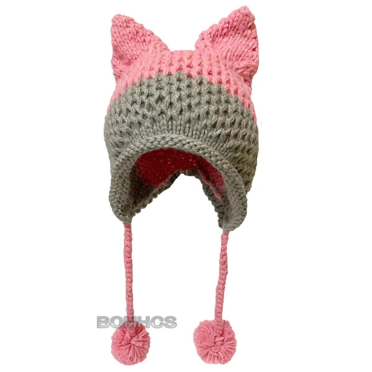 So Cute Fox Ears Beanie - 100% Handmade Knit Hat - lots of choices