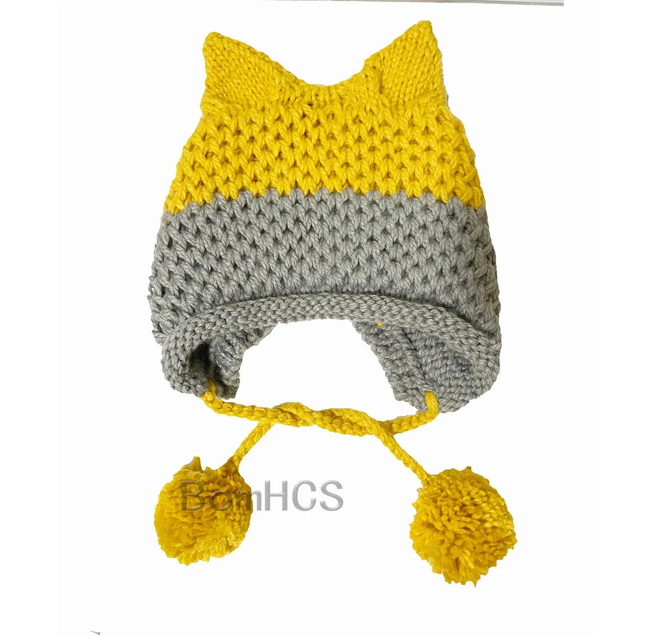 So Cute Fox Ears Beanie - 100% Handmade Knit Hat - lots of choices