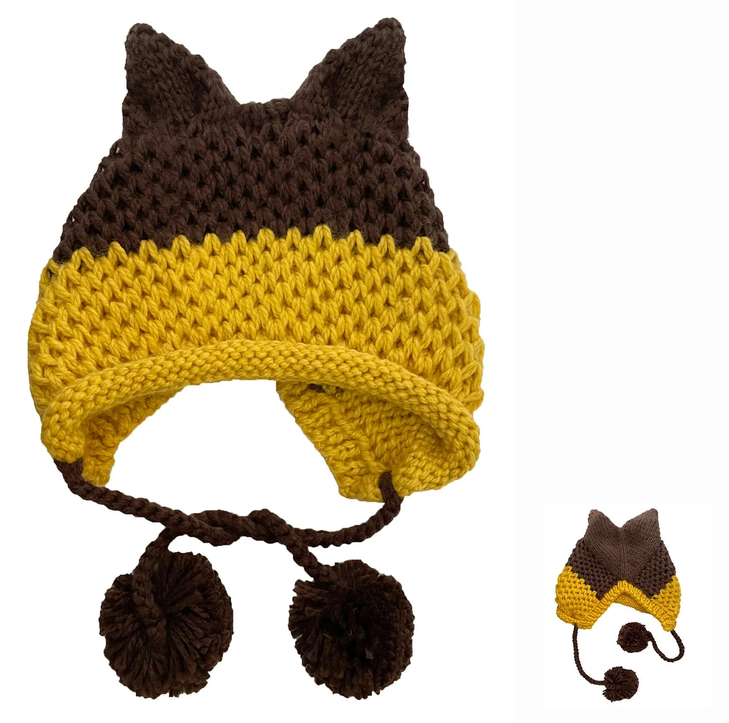 So Cute Fox Ears Beanie - 100% Handmade Knit Hat - lots of choices