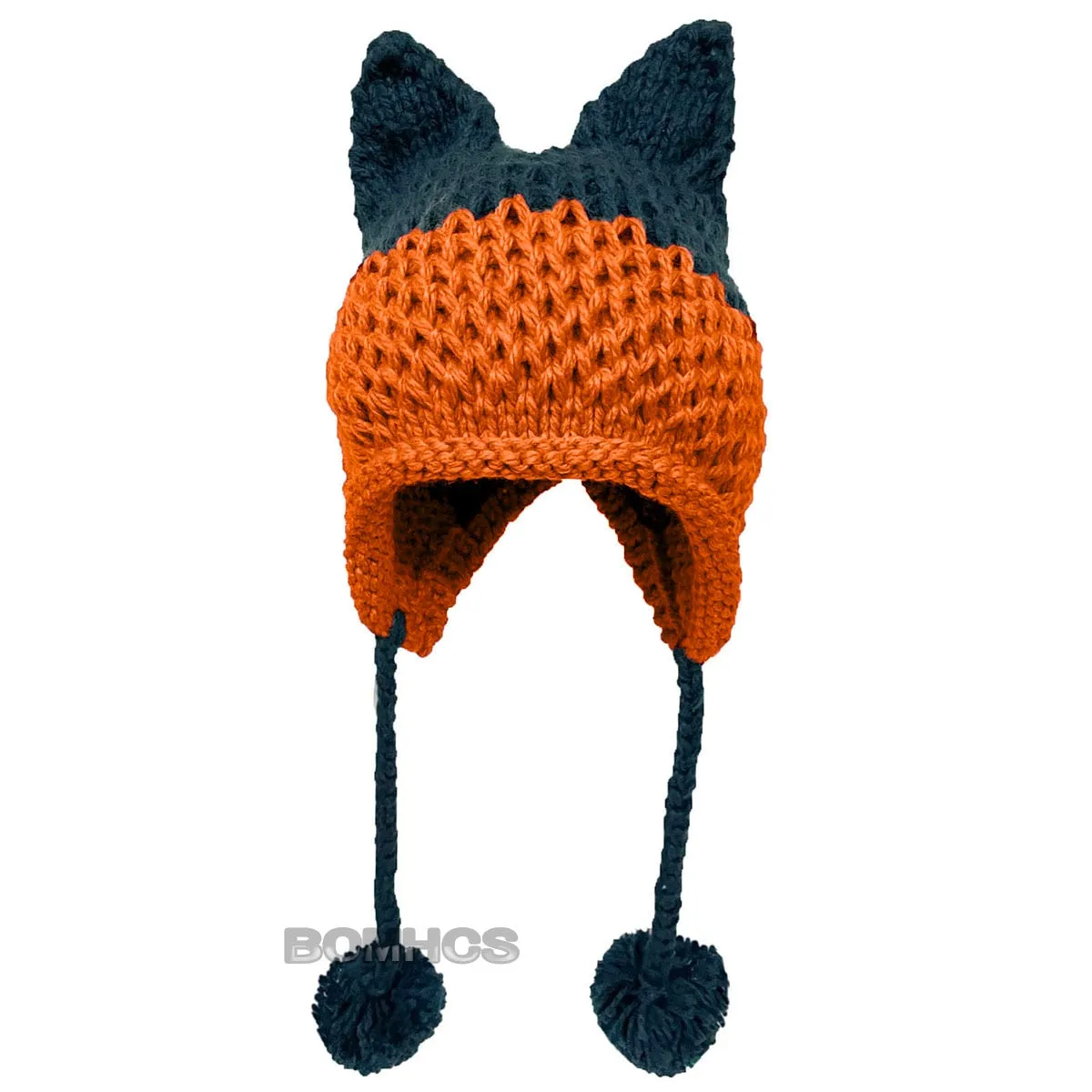 So Cute Fox Ears Beanie - 100% Handmade Knit Hat - lots of choices