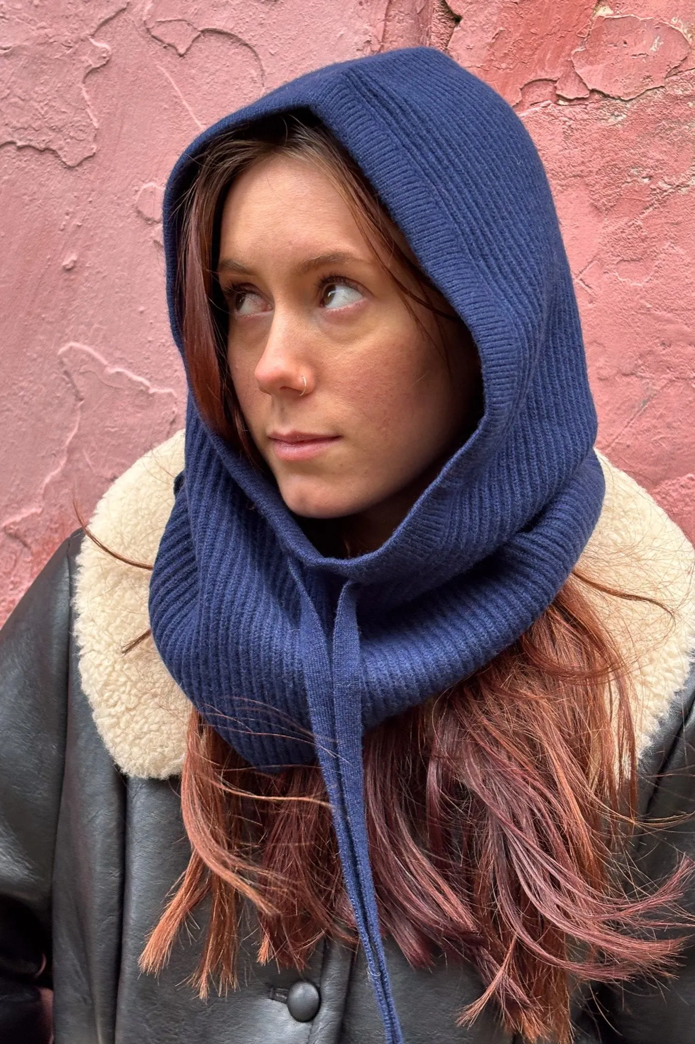 TBCo Navy Knitted Hood