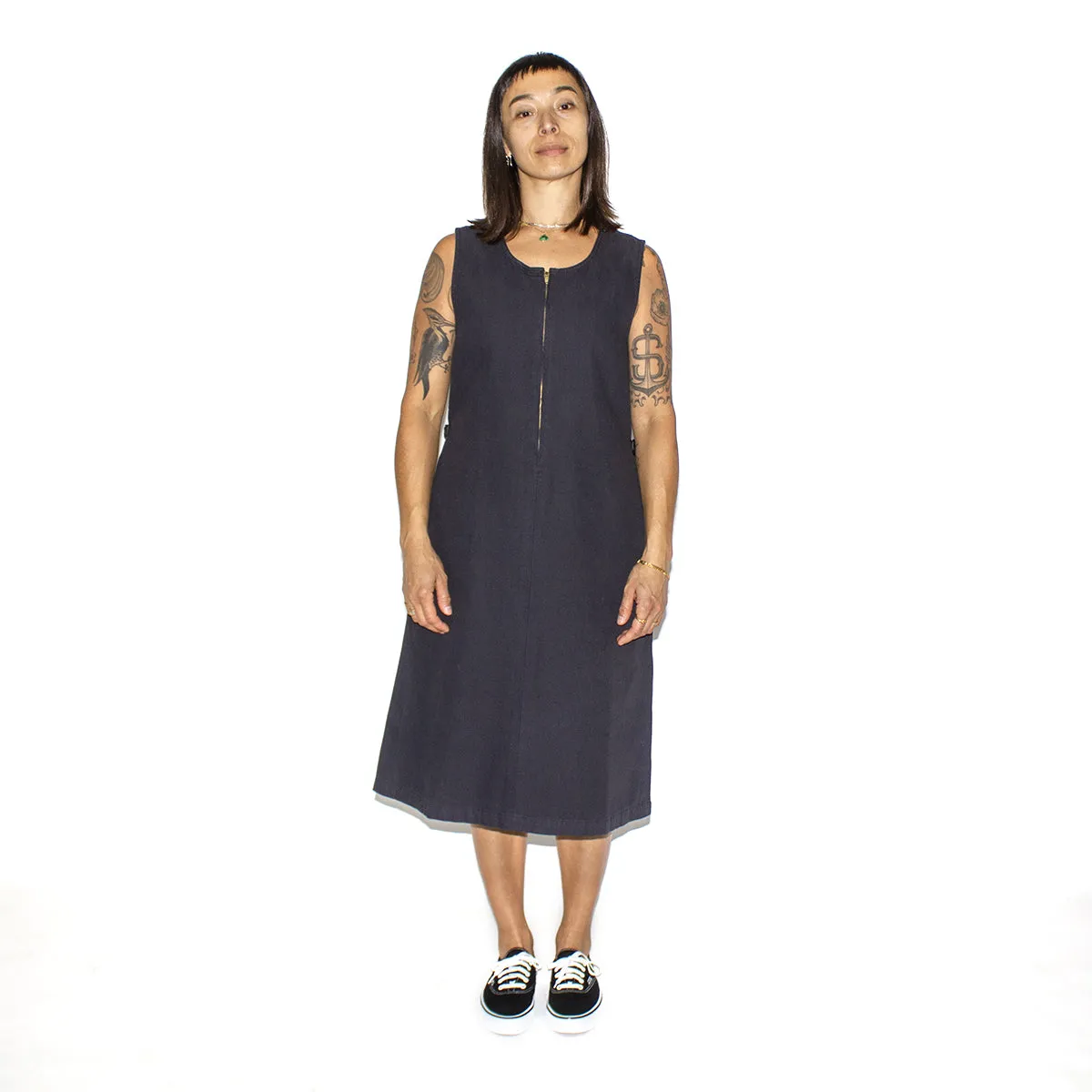 Women's Canvas Mid-Length Dress