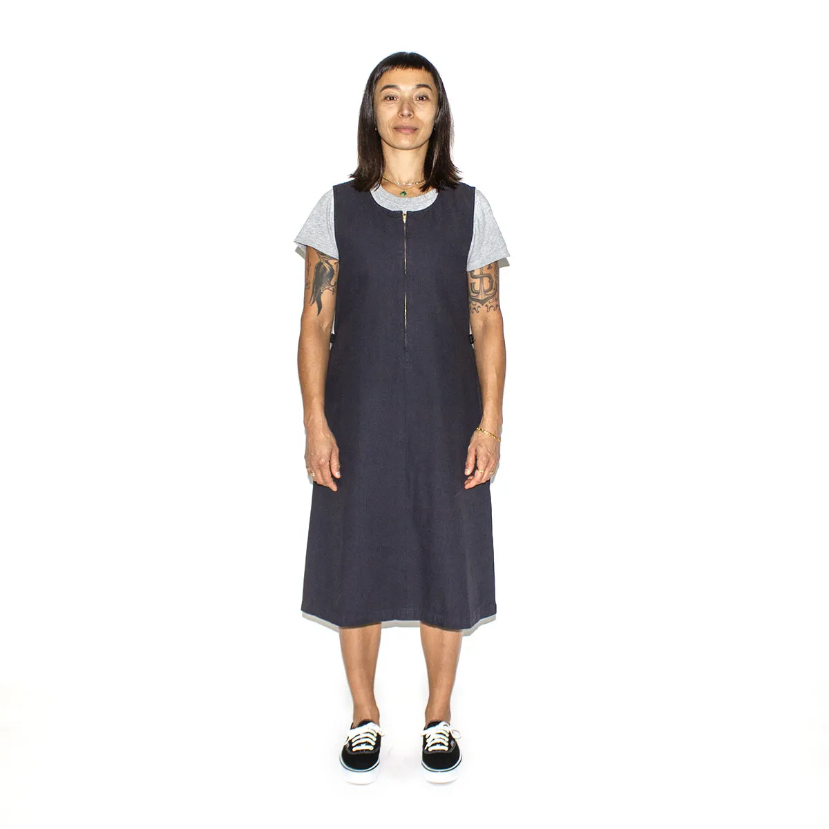Women's Canvas Mid-Length Dress